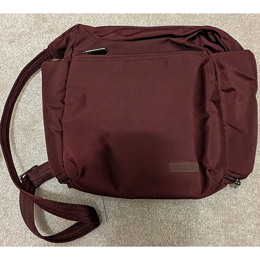 Women's Tracker Burgundy Crossbody Bag